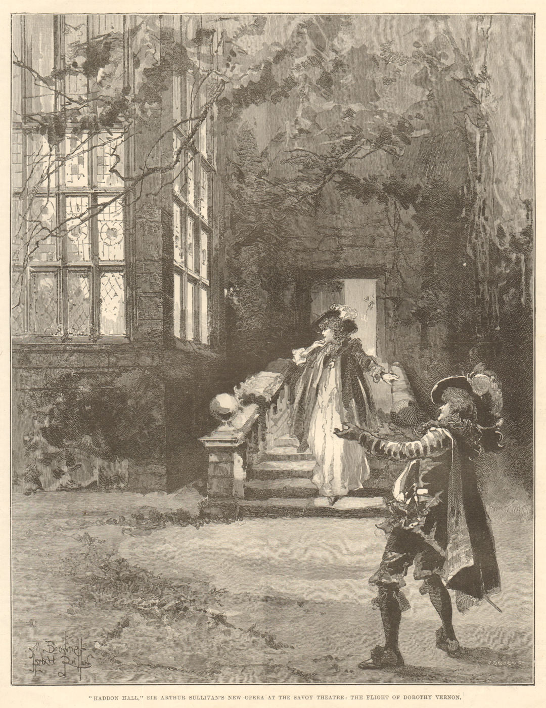 Haddon Hall Sir Arthur Sullivan's opera Savoy Theatre Dorothy Vernon flight 1892